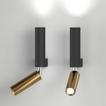 Настенный светодиодный светильник в стиле лофт 40020/1 LED черный/латунь