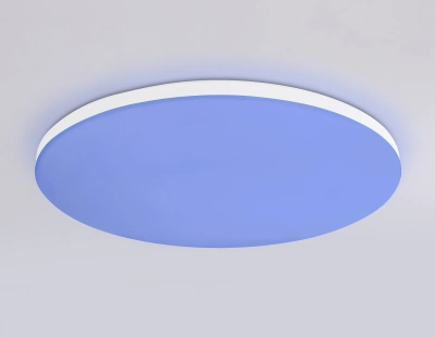 Потолочный светодиодный светильник с Wi-Fi Яндекс Алисой/Tuya/Smart Home/Alexa FZ2002 WH белый IP54 25W 3000K-6500K+RGB D370*55 (ПДУ ИК)