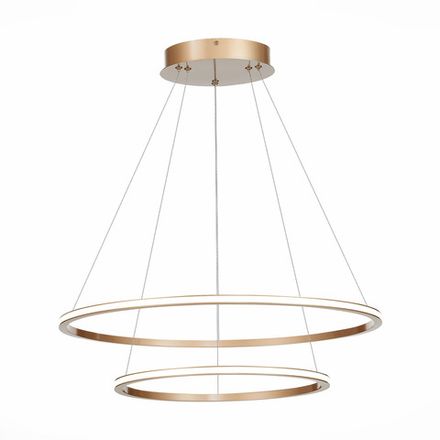 ST604.243.56 Светильник подвесной ST-Luce Золотистый/Белый LED 1*56W 4000K