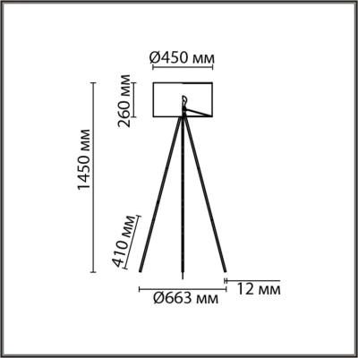 8075/1F NEOCLASSI LN26 466 золото/серый, металл/текстиль Торшер E27 1*60W 220V AVIOLA
