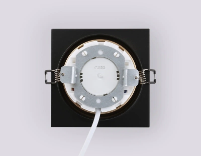 Светильник встраиваемый TN52340 SBK/SGD черный песок/золото песок GX53 max 12W 115*115*25