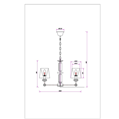 Подвесная люстра Arte Lamp BROCCA A4093LM-5AB, 5хE14