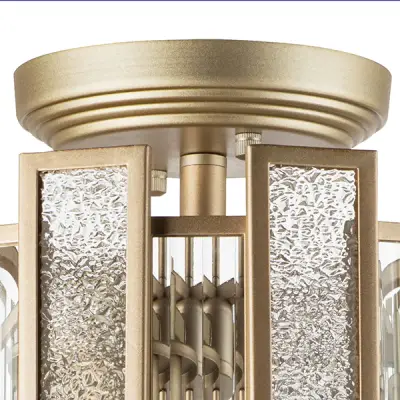 712042 Люстра AGAVE 3х40W E27 ШАМПАНЬ/ПРОЗРАЧНЫЙ Lightstar