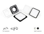 Корпус светильника встраиваемый для насадок 70*70mm C7905 SWH белый песок 180*90*H32mm MR16 GU5.3