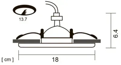 Точечный встраиваемый светильник Arte Lamp APUS A6664PL-1WH, 1хG9