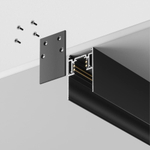 Шинопровод 1м Gravity накладной/подвесной черный, TRX010-411B. TM Maytoni