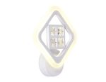 Настенный светодиодный светильник с хрусталем FA284 WH белый 15W 260*230*60