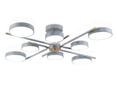 Светильник светодиодный подвесной FL516339/8 GR/CP серый/медь 120W 3000-6000K D850*170 (без ПДУ)