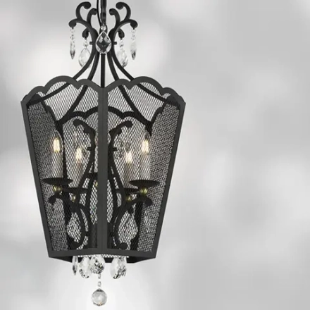 744157 Люстра CASTELLO 5х40W E14 ЧЕРНЫЙ/ЗОЛОТО Lightstar