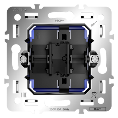 VLS0101M Механизм выключателя одноклавишного 10А, S70. (ТМ Maytoni)