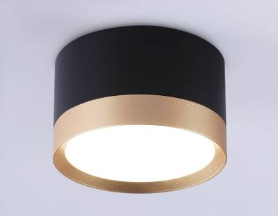 Накладной точечный светильник GX53 TN52359 BK/GD черный/золото GX53 max 12W D82*50