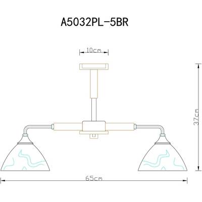 Потолочная люстра Arte Lamp MATTHEW A5032PL-5BR, 5хE27
