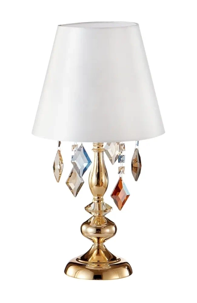 Настольная лампа Crystal Lux MERCEDES LG1 GOLD/COLOR 0951/501
