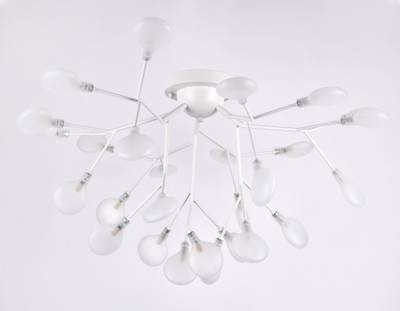 Потолочная люстра TR3011/27 WH/FR белый/матовый G4*27 max 20W D730*430 (лампы LED G4 1.5W 4200K в комплекте)