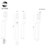 SL100.405.02 Светильник уличный наземный ST-Luce Черный/Белый LED 2*5W 4000K