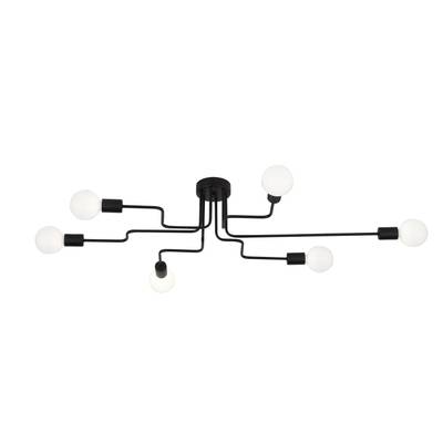 SL419.442.06 Люстра потолочная Черный E27 6*60W