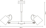Люстра на штанге Arte Lamp OSCAR A7141PL-3WH, 3хE27