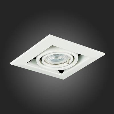 ST250.558.01 Св-к встр. Черный, Белый GU10 1*50W  IP20 L126xW126xH70 220V Без ламп