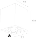Точечный накладной светильник Arte Lamp FACTOR A5544PL-1BK, 1хGU10