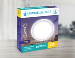 Ультратонкий светильник DAYLIGHT DLR 15W 6400K 185-250V (150W) (D200mm/A176mm)