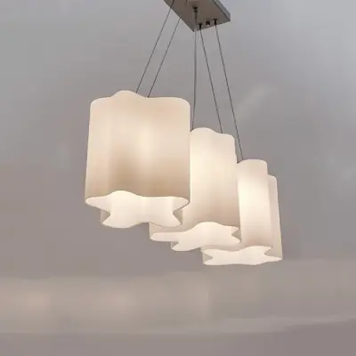 802130 Подвес NUBI 3х40W E27 ХРОМ/БЕЛЫЙ