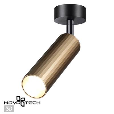 358987 OVER NT22 198 бронза светлая/черный Светильник светодиодный накладной IP20 LED 4000K 15W 220V ALBA