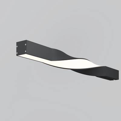 Радиусный профиль 35x35 Twist 180° черный, ALM-3535R-B-T-180°-0.5M. TM Maytoni