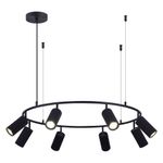 SL1213.403.08 Светильник подвесной ST-Luce Черный/Черный GU10 8*5W 4000K