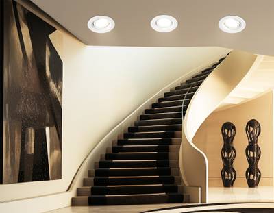 Светильник встраиваемый TN1141 WH белый IP44 GU5.3 D95*38