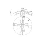Потолочная люстра Arte Lamp AMFORA A2318PL-8SG, 8хE14