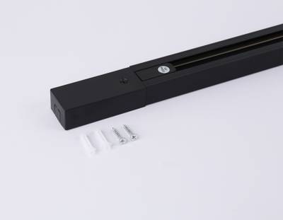 Шинопровод накладной однофазный Standard 220V GL7106 BK черный 3000*32.5*19.8 (ввод питания, 1 заглушка, крепление в комплекте)