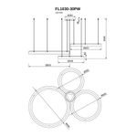 Подвесная люстра Modum FL1030-30PW, LED