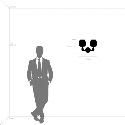 706622 Бра DELTA 2х40W E14 ЗОЛОТО Lightstar