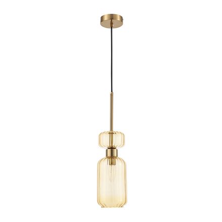 Подвесной светильник Escada 1141/1S E14*60W Antigue copper/Amber