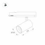 Светильник LGD-NIKA-4TR-R100-40W Day4000 (BK, 24 deg, 230V) (Arlight, IP20 Металл, 5 лет)