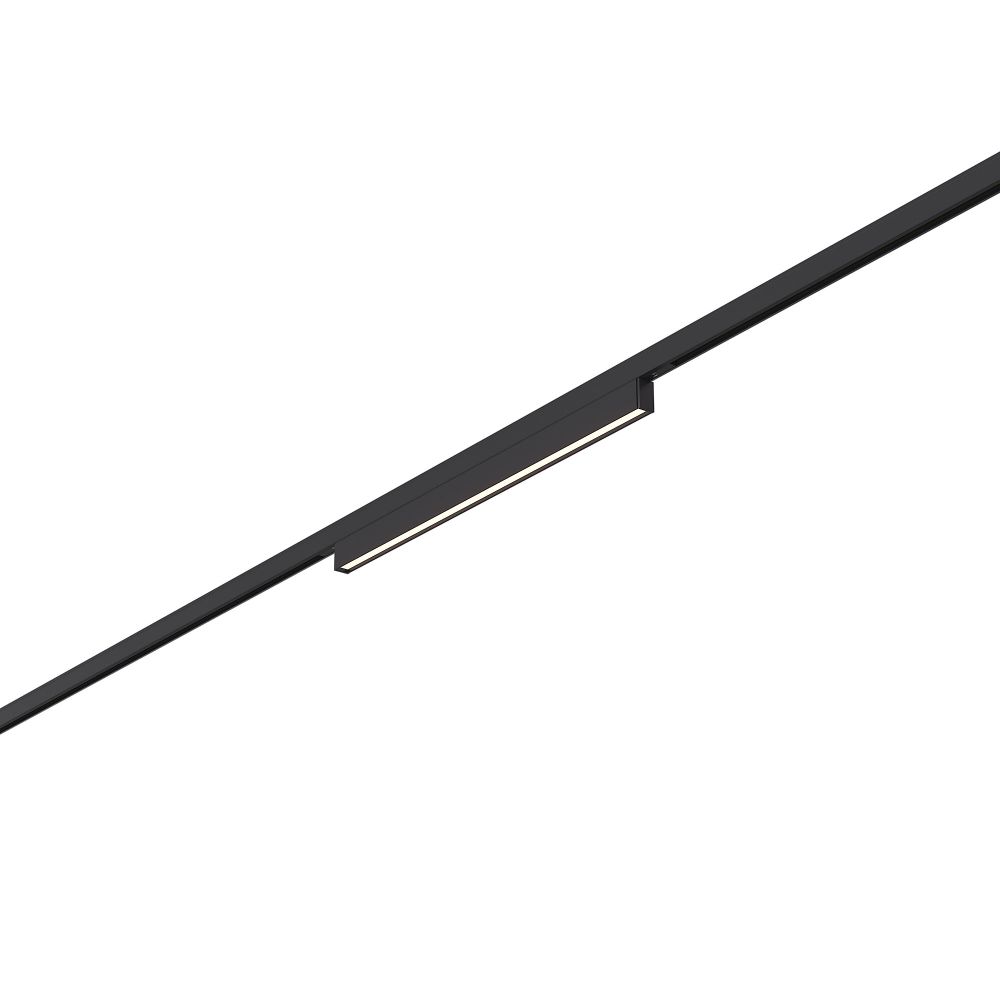 ST665.436.08 Магнитный трековый светильник Черный LED 1*8W 3000K 250Lm Ra&amp;gt;80 100° IP20 L300xW10xH18 24V