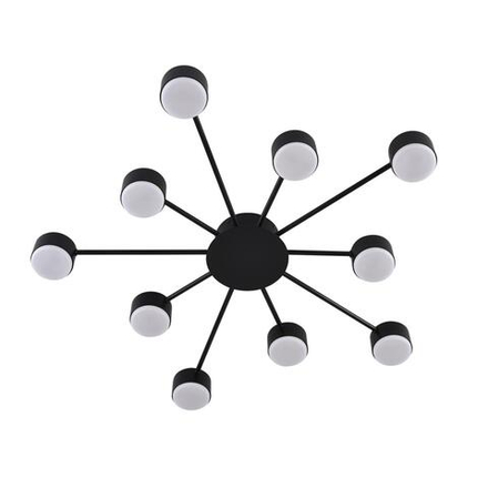 8344/10C COMFI LN26 251 черный, металл Люстра GX53 LED 10*7W 220V TORINA