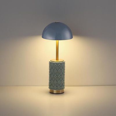 5452/5TLA L-VISION ODL_EX26 светлая бронза/синий/зеленый/металл/керамика Настольная лампа беспроводная LED*5W 3000K LULU