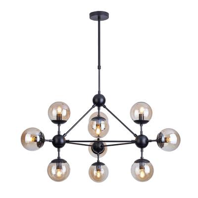 Люстра на штанге Arte Lamp BOLLA A1664SP-10BK, 10хE14