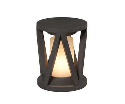 Светильник уличный Лолли черный 20.5*20.5 h23 E27 1*60W