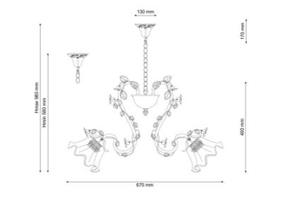 Люстра Lucia Tucci Fiori di rose 111.5