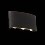SL089.401.06 Светильник уличный настенный ST-Luce Черный кварцевый LED 6*1W 4000K