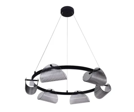 Люстра Каспи черный d75 h150 Led 6*6W (4000K)