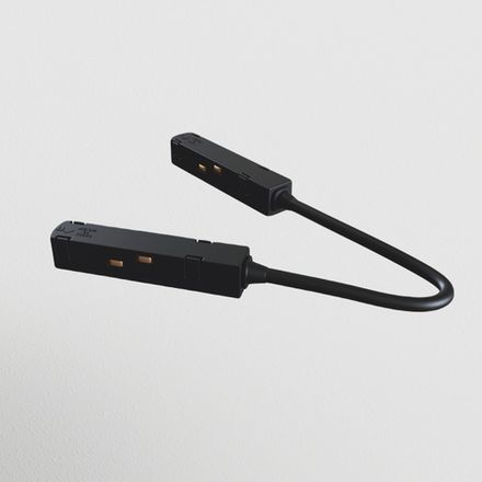 Коннектор питания угловой S35 черный, TRA004CPC-22B. TM Maytoni