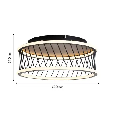 Потолочный светильник Korg 4436-2C, LED*40W, 4300LM, 3000-6000K. ТМ F-Promo