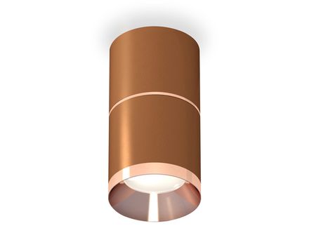 Комплект накладного светильника XS7404081 SCF/PPG кофе песок/золото розовое полированное MR16 GU5.3 (C7404, A2073, C7404, N7035)