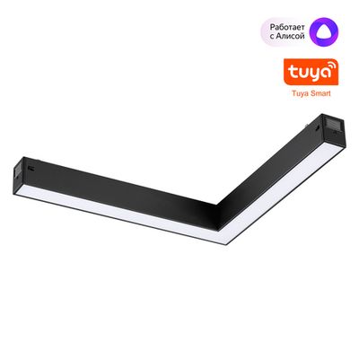 359945 PORT черный Трековый светодиодный светильник диммир. со сменой цв.температуры, пульт ДУ/Tuya Smart Life LED 20W 90-240V VECTOR