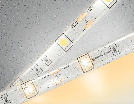 Светодиодная лента GS1901 5050 30Led/ 7.2W m/ 12V IP65 3000K/ 5000*10*2.87mm/ кратность резки 100mm (2 конт.)