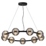 5041/90L L-VISION ODL24 427 черн./золото/дымчатый/металл/стеко Люстра LED 90W 4000К 7751Лм TRONI
