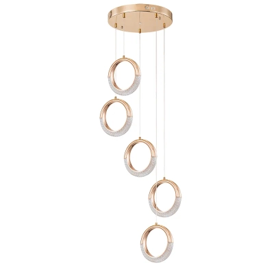 Подвесная люстра ARTE LAMP MONTANA A7777SP-5GO, 1хLED